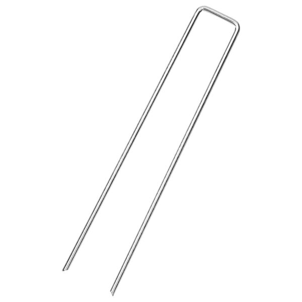 vidaXL Picchetti da Terra a Forma di U 50 pz 20x3,5 cm Acciaio Zincato