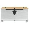 vidaXL storage box con cassetto Bianco 90 x 78 x 45 cm Pino massello