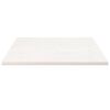 vidaXL Piano Tavolo Bianco 90x90x2,5cm Legno Massello di Pino Quadrato