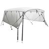 vidaXL Bimini Prua con Pareti Laterali Rete 4Archi 243x(230-244)x137cm