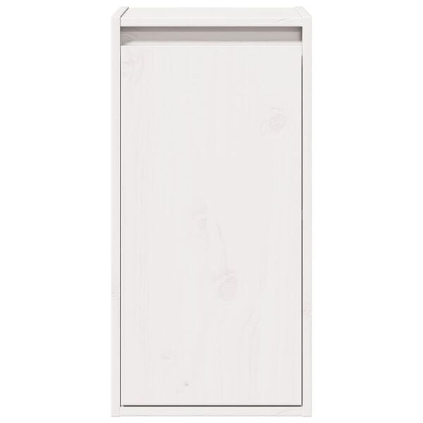 vidaXL Pensile Bianco 30x30x60 cm in Legno Massello di Pino