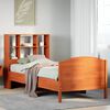 vidaXL Letto Libreria senza Materasso Marrone Cera 75x190 cm in Pino