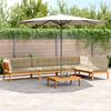 vidaXL Set Divano Pallet Giardino 5pz con Cuscini Massello Acacia