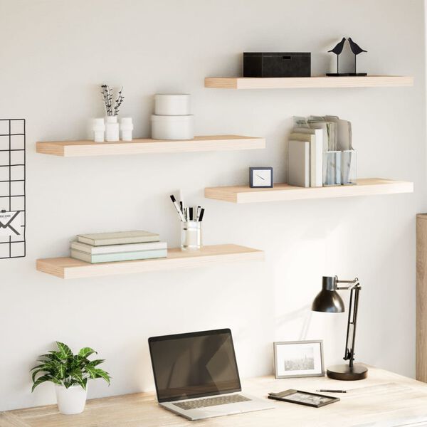vidaXL Mensole Pensili 4 pz 80x23,5x4 cm in Truciolato