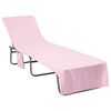 vidaXL Asciugamani per lettino 2 pcs Rosa 210 x 75 cm