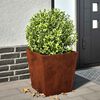 vidaXL Fioriera da Giardino 40x40x40 cm in Acciaio Corten