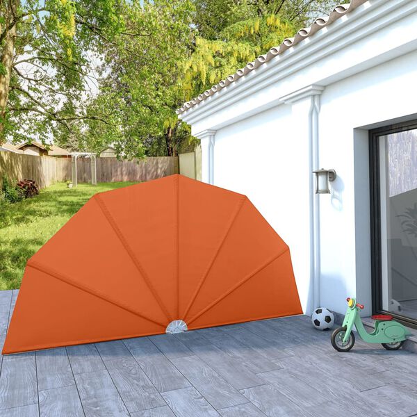 vidaXL Tenda Laterale per Terrazza Pieghevole Terracotta 200 cm