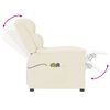 vidaXL Poltrona Massaggiante Elettrica Crema Similpelle