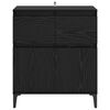vidaXL Credenza con cassetto Rovere Nero 60 x 35 x 70 cm