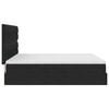 vidaXL Letto con contenitore e LED con led Nero 180 x 200 cm Velluto