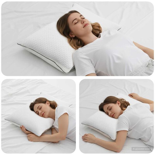 vidaXL Cuscino da Letto Bianco 70 x 50 x 18 cm