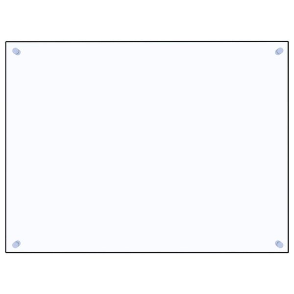 vidaXL Paraschizzi per Cucina Trasparente 80x60 cm in Vetro Temperato