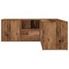 vidaXL Mobile Angolare Legno Antico 200x40x45 cm in Truciolato