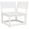 vidaXL Set Salotto da Giardino 7 pz Bianco in Legno Massello di Pino