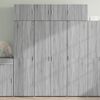 vidaXL Armadietto Grigio Sonoma 80x42,5x225 cm in Truciolato