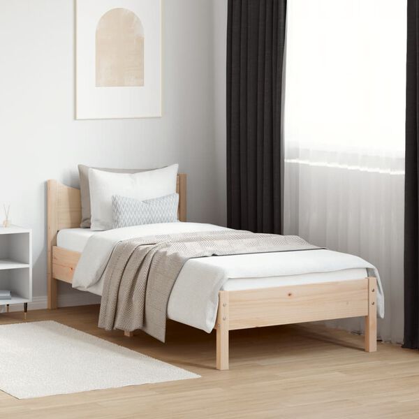vidaXL Letto senza Materasso 90x200 cm in Legno Massello di Pino