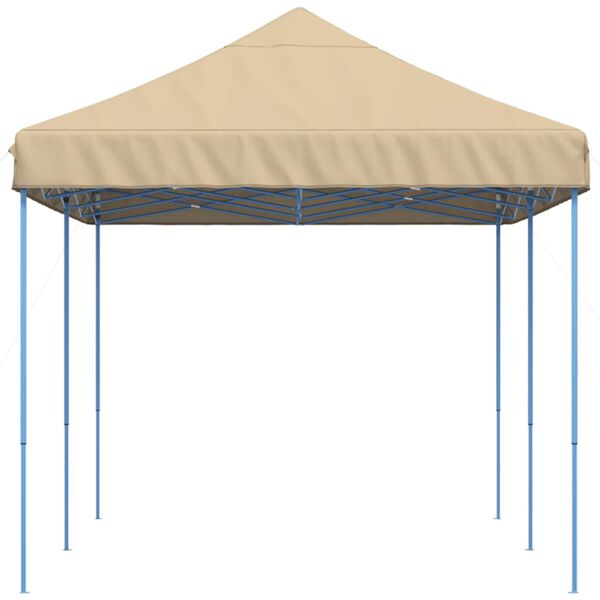 vidaXL Tenda da Festa Pieghevole Pop-Up Beige 580x292x315 cm