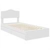 vidaXL Letto con Contenitore Bianco 75 x 190 cm Legno multistrato