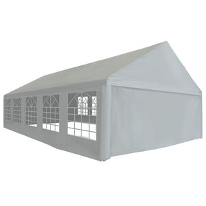 vidaXL Tessuto per tenda senza struttura Grigio 10 x 5 m PE