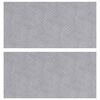 vidaXL Gradini per Scale 2 pz 50 x 25 cm Argento Alluminio