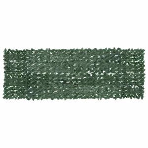 vidaXL Paravento da Balcone con Foglie Verde Scuro 300x100 cm