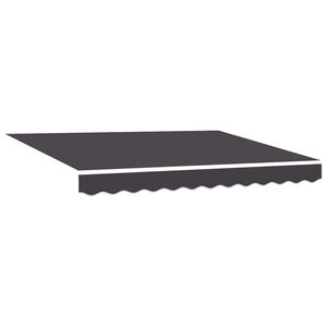 vidaXL Telo di ricambio per tenda da sole Antracite 280 x 195 cm