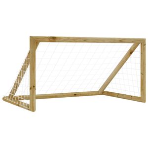 vidaXL Porta da Calcio con Rete 160x80x100 cm Legno di Pino Impregnato