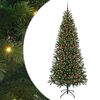vidaXL Albero di Natale artificiale con 300 LED Verde 210 cm PE e PVC