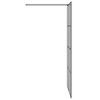 vidaXL Parete Doccia Walk-in Nero 100 x 195 cm vetro temperato