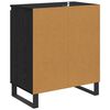 vidaXL Credenza Rovere Nero 60 x 35 x 70 cm Legno multistrato