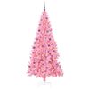 vidaXL Albero di Natale con 300 LED con supporto Rosa 210 cm PVC