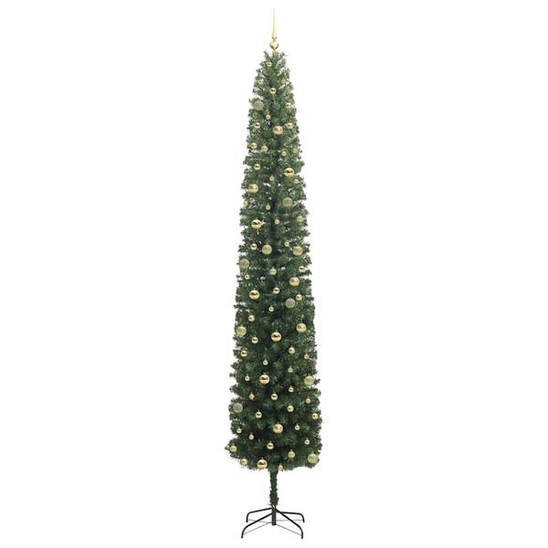 vidaXL Albero di Natale artificiale con 300 LED Verde 300 cm