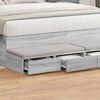 vidaXL Cassetti per letto Grigio Sonoma 150 x 36,5 x 16,5 cm