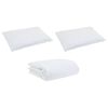 vidaXL Set di Piumoni con cuscino 3 pcs Bianco Piuma d'anatra