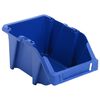 vidaXL Contenitori Portaoggetti Impilabili 250 pz 103x165x76 mm Blu