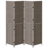 vidaXL Divider per stanze Grigio 195 x 180 cm polyrattan