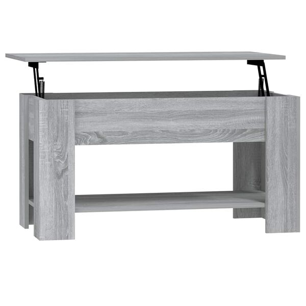 vidaXL Tavolino da Salotto Grigio Sonoma 101x49x52cm Legno Multistrato
