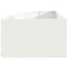 vidaXL Vaso d'angolo Bianco 60 x 60 x 35 cm Acciaio