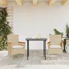 vidaXL Sedie da Giardino con Cuscini 2 pz Beige in Polyrattan