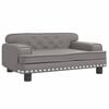 vidaXL Lettino per Cani Grigio 70x45x30 cm in Similpelle