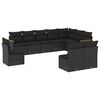 vidaXL Patio Sofa Set 10-Posti Black