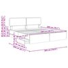 vidaXL Struttura del letto Bianco 200 x 200 cm Legno ingegnerizzato