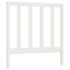 vidaXL Testiera per Letto Bianca 95x4x100 cm in Legno Massello di Pino