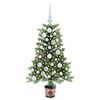 vidaXL Albero di Natale con 150 LED con supporto Verde 90 cm PE