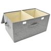 vidaXL Scatole Portaoggetti 2pz in Tessuto 50x30x25 cm Grigio