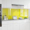 vidaXL Rivestimento da Cucina 2 pcs Giallo 90 x 60 cm vetro temperato