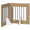 vidaXL Cancello per cani pieghevole con supporti 2 pz 120,5 cm
