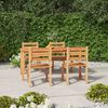 vidaXL Set da Pranzo per Giardino 5 pz in Legno Massello di Teak