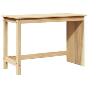 vidaXL Scrivania Marrone 112 x 50 x 75 cm Legno di Pino Massello