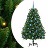 vidaXL Albero di Natale artificiale 150 cm 150 LED Bianco caldo Verde